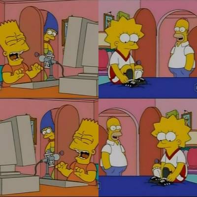 Marge surprend Bart en train de jouer, Homer se questionne sur Lisa